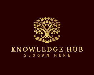 Knowledge Tree Book  logo design