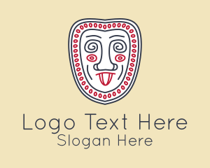 Ethnic Face Drawing  Logo