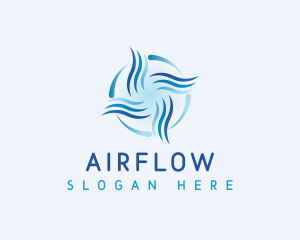 Air Conditioning Wind Airflow  logo design