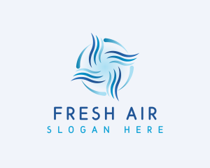 Air Conditioning Wind Airflow  logo design