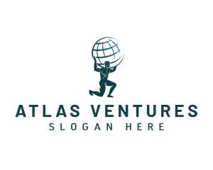 World Atlas Globe logo design