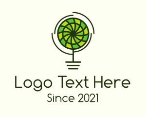 Eco - Organic Pinwheel Flower logo design