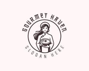 Asian Cuisine Chef logo design