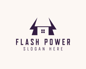 Power Energy Lightning logo design