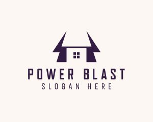 Power Energy Lightning logo design