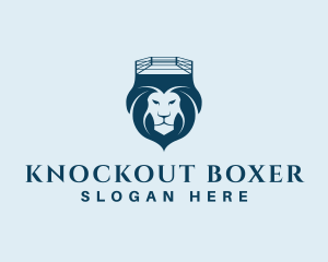 Boxer - Wild Lion Wrestling logo design