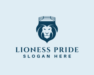 Lioness - Wild Lion Wrestling logo design