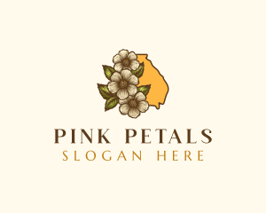 Cherokee Rose Flower logo design