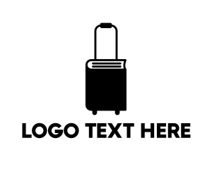 Suitcase - Book Suitcase Luggage logo design