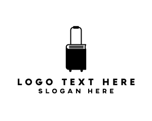 Travel - Stroller Book Suitcase logo design