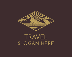 Mountain Travel Destination Logo