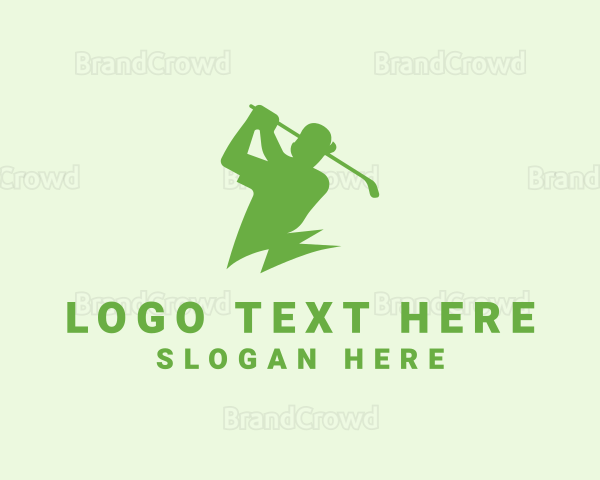 Golfer Golf Sports Logo