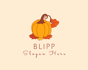 Market - Fall Season Pumpkin logo design