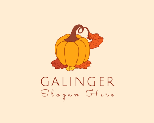 Supermarket - Fall Season Pumpkin logo design