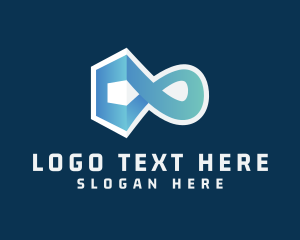 Crypto - Tech Agency Loop logo design