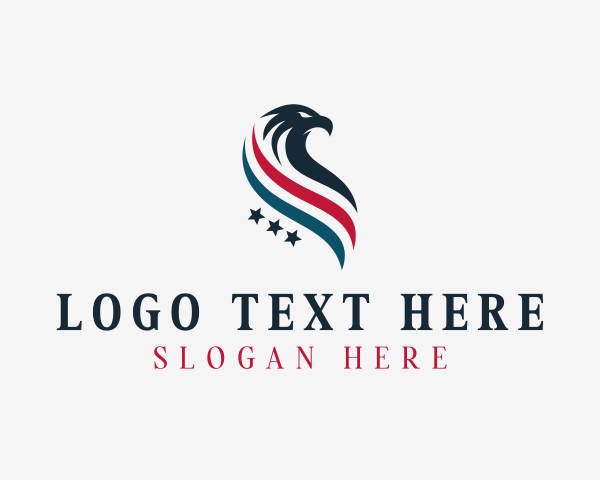 Avian - Patriotic Eagle Aviary logo design