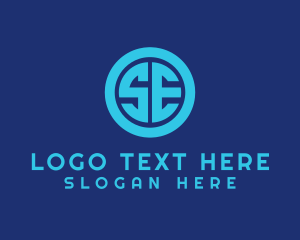 Letter SE Technology Company logo design