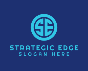 Letter SE Technology Company logo design