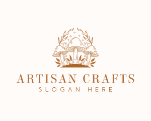 Crafts - Magical Mushroom Crafts logo design