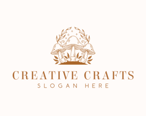 Crafts - Magical Mushroom Crafts logo design