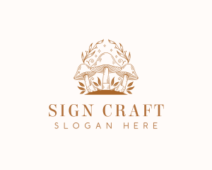 Magical Mushroom Crafts logo design