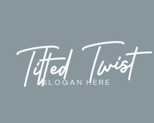 Tilted - Business Script Company logo design