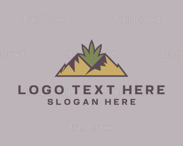 Mountain Cannabis Weed Logo