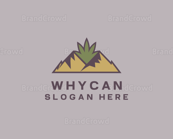 Mountain Cannabis Weed Logo