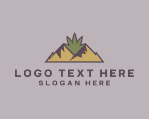 Cbd - Mountain Cannabis Weed logo design