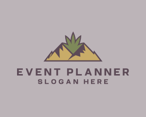 Grass - Mountain Cannabis Weed logo design