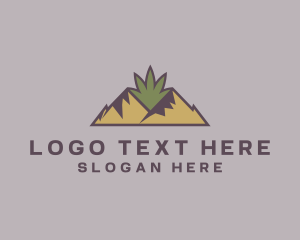 Environmental - Mountain Cannabis Weed logo design