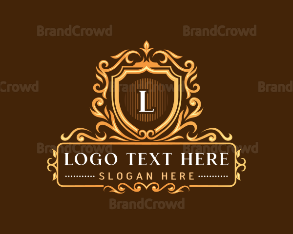 Luxury Floral Crest Logo