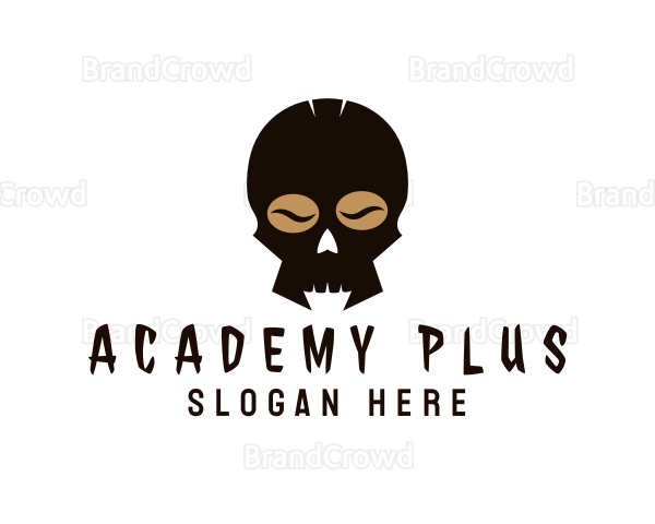 Coffee Bean Skull Logo