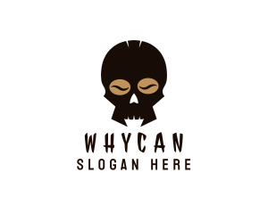 Ghoul - Coffee Bean Skull logo design