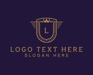 Legal Advice - Golden Crown Shield Academy logo design