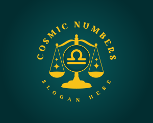 Libra Cosmic Horoscope logo design