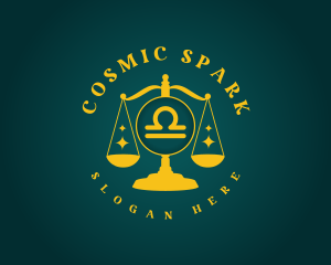 Libra Cosmic Horoscope logo design