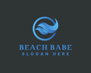 Beach Resort Wave logo design