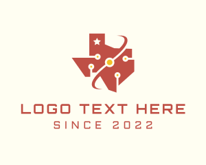 Information - Texas Online Tech Map logo design