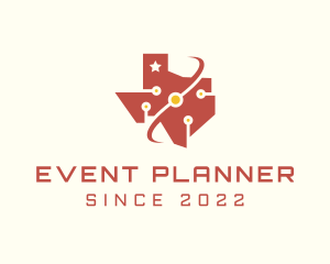 Networking - Texas Online Tech Map logo design