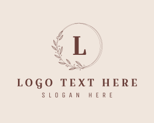 Luxury Brand - Floral Fashion Boutique Studio logo design