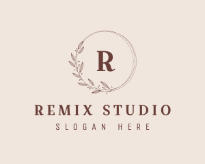 Floral Fashion Boutique Studio logo design