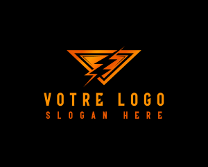 Power Triangle Thunderbolt Logo