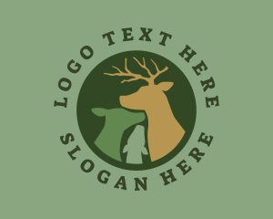 Doe - Wild Buck Nature logo design