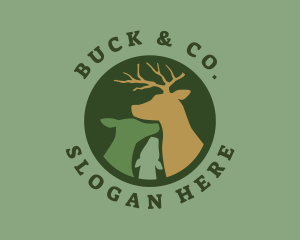 Buck - Wild Buck Nature logo design