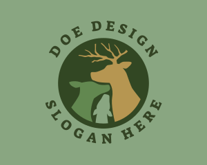 Doe - Wild Buck Nature logo design