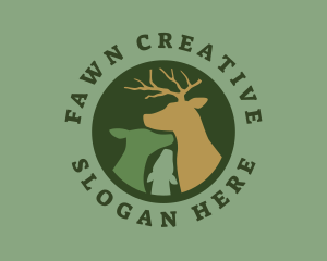 Fawn - Wild Buck Nature logo design