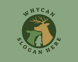 Hunt - Wild Buck Nature logo design