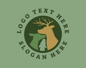 Stag - Wild Buck Nature logo design