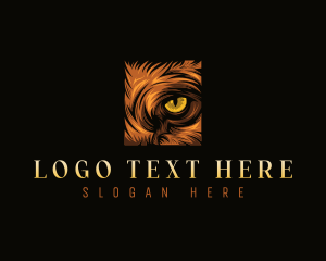 Lion - Wild Lion Eye logo design